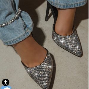 Miss lola heels, brand new never worn heel height is approximately 4.5 inches